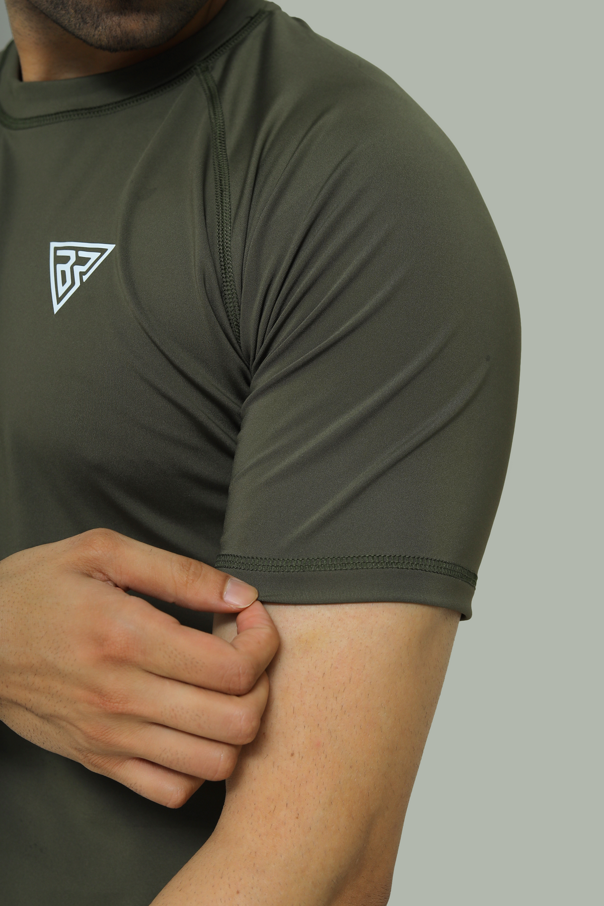 BR Compression Short Sleeves- Black and olive green (Copy)